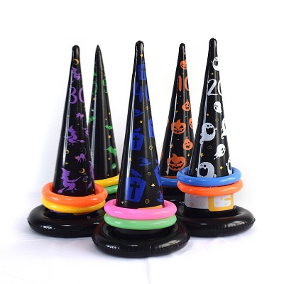 Halloween inflatable game hoop Carnival inflatable Wizard Hat hoop