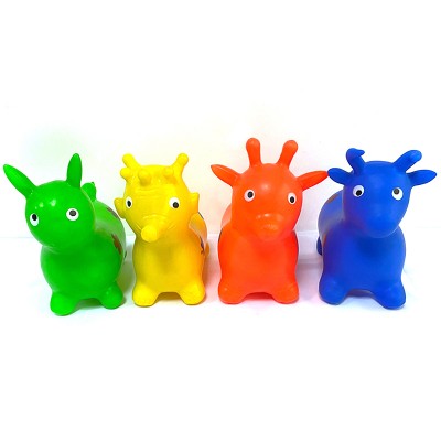 Cute Mini PVC jumping horse and jumping animal toy for kids