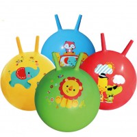 Custom Indoor and Outdoor PVC Inflatable Kids Inflatable Toy Jumping Ball Toys With Handle