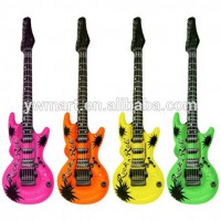 Hot sale colorful pvc instrument inflatable guitar toy