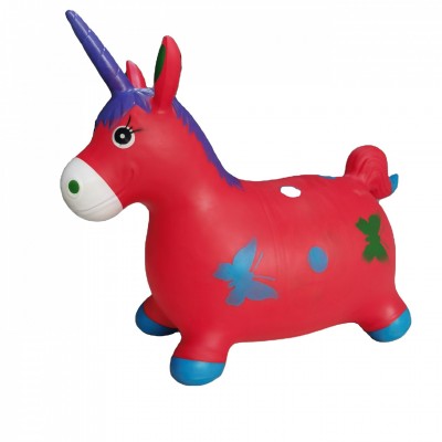 New Arrive Inflatable animal horse  jumping bouncing unicorn toy with flash musical