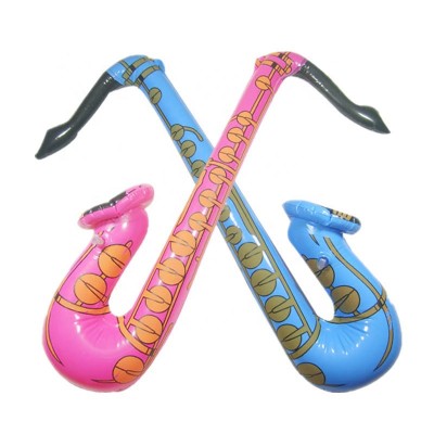 Top quality customized inflatable for kids pvc musical instrument inflatable saxophone